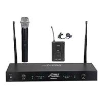 

Audio 2000s AWM6002UL Professional Dual Channel UHF Wireless Handheld & Lavalier Microphone System, Includes AWM6002U Receiver, AWX6070B Body-Pack Transmitter, Handheld Microphone, Lavalier Microphone
