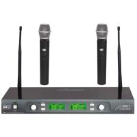 

Audio 2000s AWM6547DU Dual-Diversity UHF Handheld Wireless Microphone System, Includes AWR6547DU Receiver and 2x AWX6540 Handheld Microphone