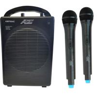 

Audio 2000s AWP604C Dual-Channel Rechargeable Portable VHF Wireless PA Handheld System Includes AWP604C Unit, 2x Handheld Microphones, Black