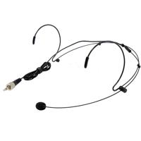 

Audio 2000s ACC6540H-02B Professional Miniature Condenser Headset Microphone with 3.5mm Threaded Sleeve, Black