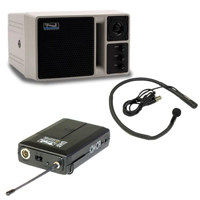 

Anchor Audio AN-130U1 Powered Speaker Monitor with 1 Wireless Receiver and Collar Mic, Body Pack