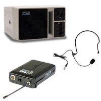 

Anchor Audio AN-130U1 Powered Speaker Monitor with 1 Wireless Receiver and Headband Mic, Body Pack