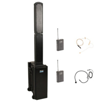 

Anchor Audio Beacon Line Array Dual Wireless Basic Package with CM-60 Collar Mic & EM-TA4F UltraLite Earworn Mic