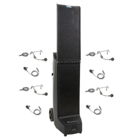 

Anchor Audio Bigfoot 2 Quad Wireless Package with 4x HBM-LINK Headband Mic & 4x LM-LINK Lapel Mic