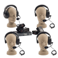 

Anchor Audio PortaCom Four User Wireless Package with 1x Dual Headset, 3x Single Headsets