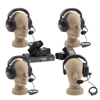 

Anchor Audio PortaCom Four User Wireless Package with 3x Dual Headsets, 1x Single Headset