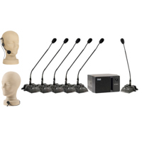

Anchor Audio CM-6W CouncilMAN Conference Mic Package with LM-60 Lapel Mic & HBM-TA4F Headband Mic