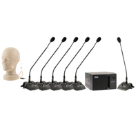 

Anchor Audio CM-6W CouncilMAN Conference Mic Package with EM-TA4F UltraLite Headband Mic