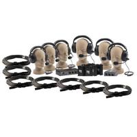 

Anchor Audio PortaCom Six User Wireless Package with 6x Single Headsets and 7x 50' Cables