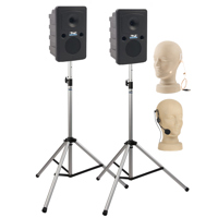 

Anchor Audio Go Getter Dual Wireless Deluxe Package with GG-8001 Companion Speaker, HBM-TA4F Headband Mic & EM-TA4F Ultralite Single-Ear Mic