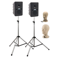 

Anchor Audio Liberty Dual Wireless Deluxe Package with LIB-8001 Companion Speaker, CM-60 Collar Mic & LM-60 Lapel Mic