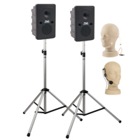 

Anchor Audio Liberty Dual Wireless Deluxe Package with LIB-8001 Companion Speaker, EM-TA4F Ultralite Single-Ear Mic & HBM-TA4F Headband Mic