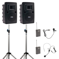 

Anchor Audio Liberty Platinum Dual Wireless Deluxe Package with LIB-8001 Companion Speaker, HBM-TA4F & LM-60 Lapel Mic