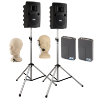 

Anchor Audio Liberty 2 Wireless Deluxe Package 2 with LIB2-COMP Speaker, 2x WB-LINK Tx with Attached Headband & Lapel Mics