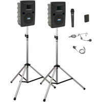 

Anchor Audio Liberty 2 Wireless Deluxe AIR Package 2 with LIB2-AIR Speaker, WH-LINK Handheld Mic, HBM-LINK Headband Mic & LM-LINK Lapel Mic