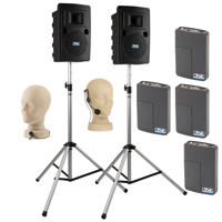 

Anchor Audio Liberty 2 Wireless Deluxe AIR Package 4 with LIB2-AIR Speaker, 4x WB-LINK Tx with Headband & Lapel Mic