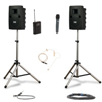 

Anchor Audio Liberty Platinum Dual Wireless Deluxe Package with LIB-8001 Companion Speaker, WH-8000 Handheld Mic & EM-TA4F Ultralite Single-Ear Mic