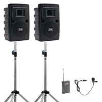 

Anchor Audio Liberty Platinum Wireless Deluxe Package, AC Only, with LIB-8001 Companion Speaker & LM-60 Lapel Mic