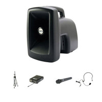 

Anchor Audio MEGA-7500U2 MegaVox Pro with 2 Wireless Receiver, WH-6000 Handheld Mic & HBM-60 Headband Mic