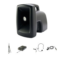 

Anchor Audio MEGA-7500U2 MegaVox Pro with 2 Wireless Receiver, LM-60 Lapel & HBM-TA4F Headband Mic