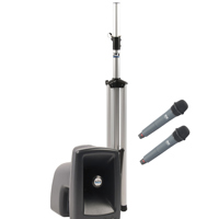

Anchor Audio MEGA-7500U2 MegaVox Pro with 2 Wireless Receiver, MEGA-7501 Companion Speaker & 2x WH-6000 Handheld Mic