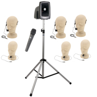 

Anchor Audio MegaVox 2 Wireless Basic Package 4 with 1x WH-LINK Handheld Mic, 3x HBM-LINK Headband Mic & 3x LM-LINK Lapel Mic