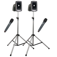 

Anchor Audio MegaVox Dual Wireless Deluxe AIR Package with MEGA-AIR Companion Speaker & 2x WH-8000 Handheld Mic