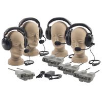 

Anchor Audio PRO-540 ProLink Four User Wireless Package with 4x H-2000S Single Muff Headsets and 1x Sturdy Cardboard Carrying Case