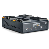 

Anton Bauer Dionic 26V LP4 Quad Gold Mount Plus Charger, Bundle with 4x 26V 240Wh Lithium-Ion Batteries