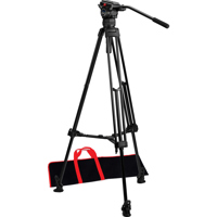 

Acebil CS-08M Professional Tripod System, Includes CH0 75mm Fluid Head, T35M Aluminum Tripod, MS-3 Mid Spreader, and Case