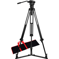 

Acebil CS-18G Professional Tripod System, Includes CH1 75mm Fluid Head, T35 Aluminum Tripod, GS-1 Ground-level Spreader and S-30 Carry Case