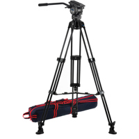 

Acebil CS-380M Professional Tripod System, Includes CH3 75mm Fluid Head, T750 Aluminum Tripod, MS-3 Middle Spreader and Case