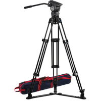 

Acebil CS-680G Professional Tripod System, Includes CH6 100mm Fluid Head, T1000 Aluminum Tripod, GS-3 Ground Spreader, S-50 Carry Case