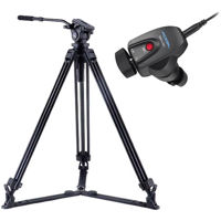 

Acebil j-805GX 1-Section Aluminum Tripod and RMC-L1DV Zoom Controller Kit for Sony/Canon LANC Cameras, Includes H805 Fluid Head, GS-1 Ground Spreader and S-30 Case
