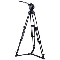 

Acebil P-20GX Professional Tripod System with QR Video Pan Head, T750 Aluminum Tripod, GS-3 Ground Spreader, Supports 13.2 lbs., Max Height 63"
