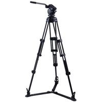 

Acebil P-22GX Professional Tripod System with QR Video Pan Head, T752 Aluminum Tripod, GS-3 Ground Spreader, Supports 13.2 lbs., Max Height 67"
