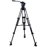 

Acebil P-22MX Professional Tripod System with QR Video Pan Head, T752 Aluminum Tripod, MS-3 Middle Brace, RF-3 Foot, Supports 13.2 lbs, Max Height 65"