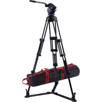 

Acebil P-25GX Professional Tripod System, Includes H25 75mm Fluid Head, T752 Aluminum Tripod, GS-3 Ground Spreader and S-52 Carry Case