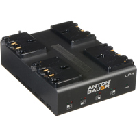 

Anton Bauer LP4 Low Profile Quad Gold Mount Priority-Based Simultaneous 4-Position Battery PowerCharger with LED Display