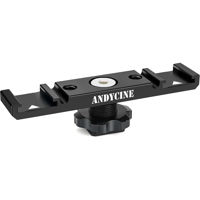 

AndyCine A-DCSM-01 Dual Cold Shoe Mount Extension Plate Bracket with Cold Shoe Base for Microphone/Led Lights
