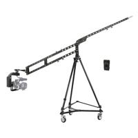 

Acebil Road Jib Pro Camera Crane Kit 2, Includes T1200 Tripod, D-5 Dolly, X-HEAD Remote Controlled Head, Counterweight and Carrying Case, 3.6'-5.9', 18 Lbs Capacity