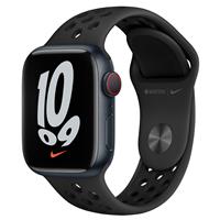 

Apple Watch Nike Series 7 GPS + Cellular, 41mm Midnight Aluminum Case with Anthracite/Black Nike Sport Band, Regular