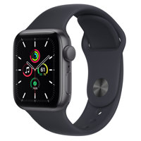 

Apple Watch SE GPS, 44mm Space Gray Aluminum Case with Midnight Sport Band, Regular