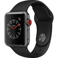 

Apple Apple Watch Series 3, GPS, 42mm, Space Gray Aluminum Case, Black Sport Band