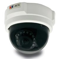 

ACTi E53 3MP Day/Night Indoor IP Dome Camera with Adaptive IR LED, Basic WDR & Fixed Lens, 1920x1080, 30fps, H.264 HP, MJPEG, PoE