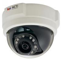 

ACTi E56 Day/Night Indoor IP Dome Camera with Adaptive IR LED, Superior WDR & Fixed Lens, 3MP, 1920x1080, 30fps, H.264 HP, MJPEG, PoE