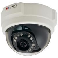 

ACTi E57 Day/Night Indoor IP Dome Camera with Adaptive IR, Basic WDR, SLLS & Fixed Lens, 1.3MP, 1280x720, 60fps, H.264 HP, MJPEG, PoE