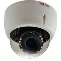 

ACTi E617 10MP Indoor Day & Night Dome Camera with f3.1-13.3mm / F1.4-4.0 Lens, 4.3x Optical Zoom, 1920x1080, 30fps, Adaptive IR, Basic WDR, H.264, MJPEG, PoE