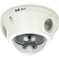 

ACTi E929 3MP Day/Night Outdoor Mini Fisheye Dome Camera with Adaptive IR LED, Superior WDR, Fixed Lens, 2048x1536, 20fps, H.264, MJPEG, PoE