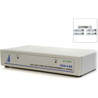 

Apantac 4-Port VGA-4-SE Splitter/Extender and 4x VGA-1-R Receiver with Audio, Extends Up to 1000' Distance